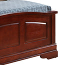 LouisPhillipe Queen Box Spring Bed, Cherry