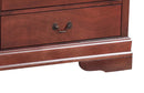 LouisPhillipe Wooden 6-Drawers Dresser, Cherry