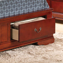 LouisPhillipe Full Storage Bed, Cherry