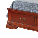 LouisPhillipe King Storage Bed, Cherry