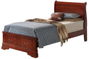 LouisPhillipe Twin Storage Bed, Cherry