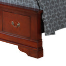 LouisPhillipe Twin Storage Bed, Cherry