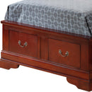 LouisPhillipe Twin Storage Bed, Cherry
