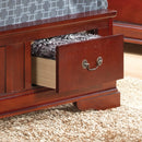 LouisPhillipe Twin Storage Bed, Cherry