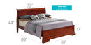 LouisPhillipe Full Bed, Cherry