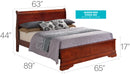 LouisPhillipe King Bed, Cherry
