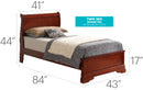 LouisPhillipe Queen Bed, Cherry