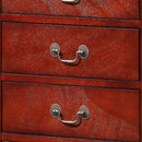 LouisPhillipe 6-Drawers Chest, Cherry