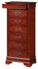 LouisPhillipe 6-Drawers Chest, Cherry