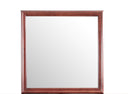 LouisPhillipe 38"L x 38"H Mirror, Cherry