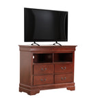LouisPhillipe 4-Drawers Media Chest, Cherry