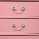 LouisPhillipe 3-Drawers Nightstand, Pink