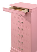 LouisPhillipe 6-Drawers Chest, Pink