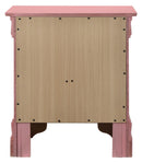 LouisPhillipe 2-Drawers Nightstand, Pink