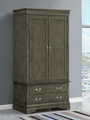 LouisPhillipe  Armoire, Gray