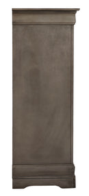 LouisPhillipe 5-Drawers Chest, Gray