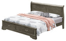 LouisPhillipe Queen Storage Bed, Gray
