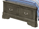LouisPhillipe Twin Storage Bed, Gray