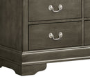 LouisPhillipe 4-Drawers Media Chest, Gray