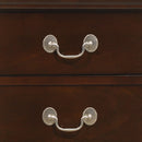 LouisPhillipe 3-Drawers Nightstand, Cappuccino
