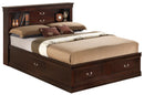 LouisPhillipe Full Storage Bed, Cappuccino