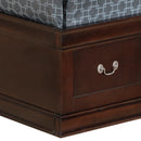 LouisPhillipe Twin Storage Bed, Cappuccino