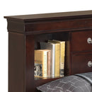 LouisPhillipe Twin Storage Bed, Cappuccino
