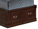 LouisPhillipe Twin Storage Bed w/Bookcase Headboard, Cappuccino