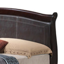 LouisPhillipe Full Box Spring Bed, Cappuccino