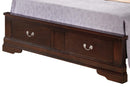 LouisPhillipe Full Storage Bed, Cappuccino