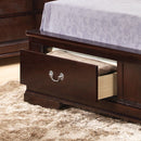 LouisPhillipe Full Storage Bed, Cappuccino