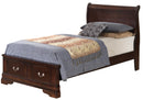 LouisPhillipe Twin Storage Bed, Cappuccino