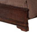 LouisPhillipe Twin Bed w/Sleigh Headboard, Cappuccino