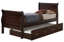 LouisPhillipe Twin Bed, Cappuccino
