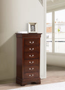 LouisPhillipe 6-Drawers Chest, Cappuccino