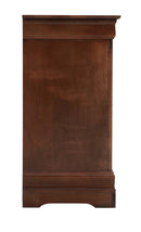 LouisPhillipe 4-Drawers Media Chest, Cappuccino