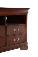 LouisPhillipe 4-Drawers Media Chest, Cappuccino