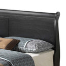 LouisPhillipe Full Sleigh Bed, Black