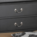 LouisPhillipe King Storage Bed, Black