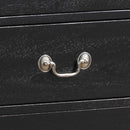 LouisPhillipe 6-Drawers Dresser, Black
