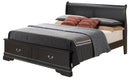 LouisPhillipe Full Storage Bed, Black
