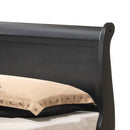 LouisPhillipe Twin Storage Bed, Black