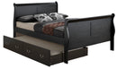 LouisPhillipe Full Bed, Black