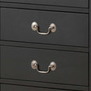 LouisPhillipe 6-Drawers Chest, Black