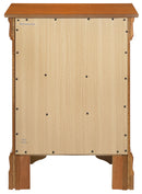 LouisPhillipe 3-Drawers Nightstand, Oak