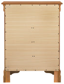 LouisPhillipe 4-Drawers Chest, Oak