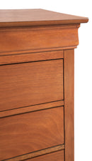 LouisPhillipe 6-Drawers Dresser, Oak