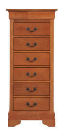LouisPhillipe 6-Drawers Chest, Oak