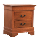 LouisPhillipe 2-Drawers Nightstand, Oak