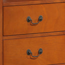 LouisPhillipe 4-Drawers Media Chest, Oak